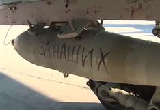 YouTube: pilotos rusos envían mensajes a Estado Islámico en proyectiles | VIDEO