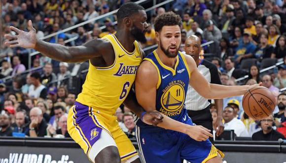Los Angeles Lakers vs. Golden State Warriors: amistoso de pretemporada a la NBA 2018. (Foto: AFP)
