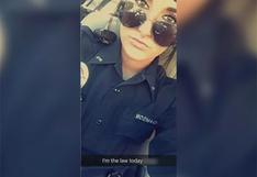 USA: por esta foto en Snapchat esta mujer policía perdió su empleo