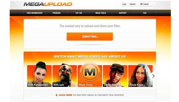 Megaupload fue lanzada en 2005 y llegó a ser una de las páginas de internet más grandes para alojar y compartir archivos en internet