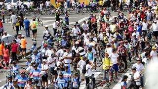 Castañeda participó en bicicleteada por aniversario de Lima