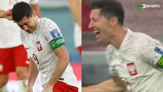 Un gol que costó lágrimas: Lewandowski anotó el 2-0 de Polonia vs. Arabia Saudita y su primero en los Mundiales | VIDEO