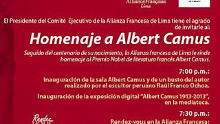 Homenaje a Albert Camus