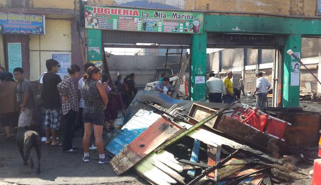 Incendio en Villa El Salvador: así quedó el mercado afectado - 1