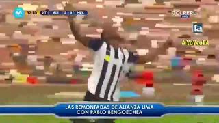 Las remontadas de Pablo Bengoechea en Alianza Lima