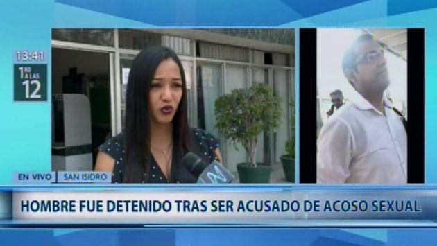 Hombre fue detenido tras ser acusado de tocamientos indebidos. (Captura: Canal N)