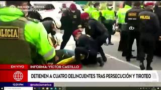 San Borja: capturan a tres delincuentes tras persecución y balacera