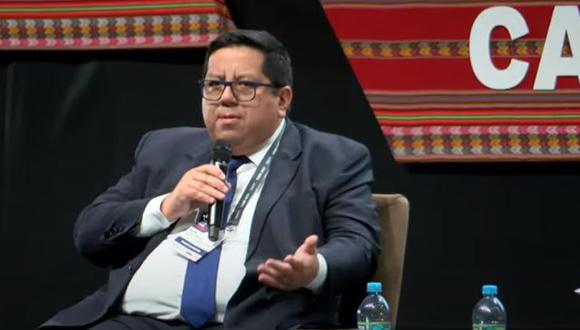Ministro de Economía y Finanzas, Alex Contreras en la CADE 2023. (Foto: GEC)