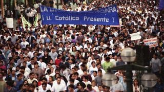 Recuerdos de la gran marcha de estudiantes de 1997: el día que una generación despertó