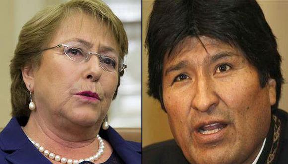 Chile y Bolivia no mantienen embajadores desde 1978 en La Paz y Santiago. En la imagen, la presidenta chilena, Michelle Bachelet, y su par boliviano, Evo Morales. (Foto: AP/Reuters)