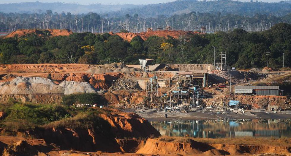 Deforestación alrededor de mina ubicada en Amazonia de Brasil. (Foto: Getty Images)