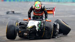 Fórmula 1: Sergio Pérez sufrió terrible choque en Hungría