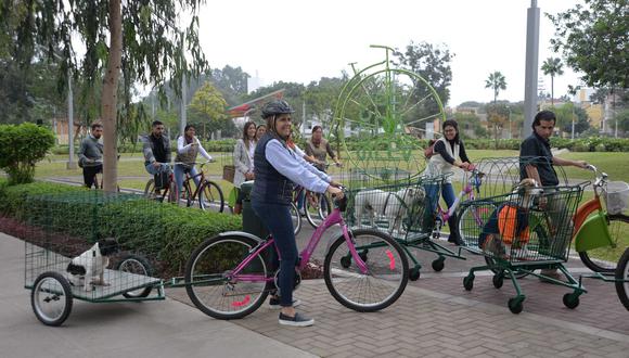 La actividad tuvo un recorrido de 2 kilómetros de la ciclovía. El punto de encuentro fue el parque Enrique Martinelli, en Surco.