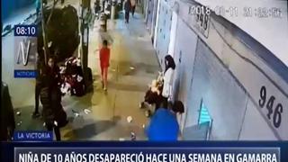 La Victoria: niña de 10 años desapareció hace una semana en Gamarra | VIDEO