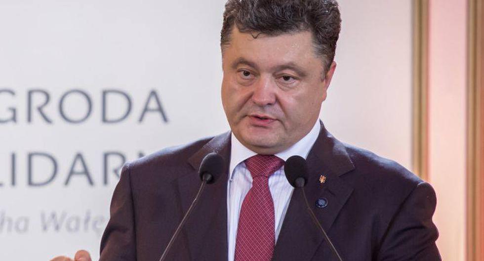 Petro Poroshenko aseguró que no negociará con la integridad territorial de Ucrania. (Foto: PolandMFA/Flickr)