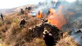 La Libertad: reportan incendio forestal en sitio arqueológico de Huasochugo | VIDEO