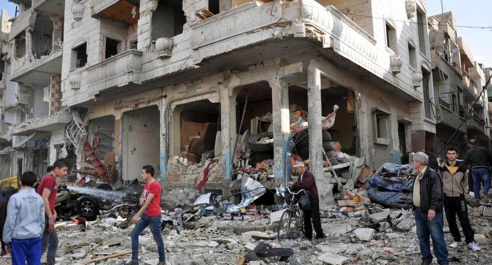 Ataque en Homs, Siria. (Foto: EFE)