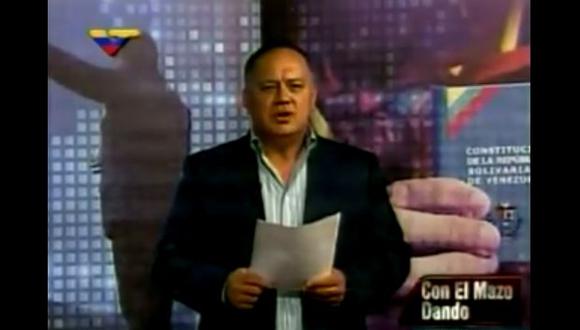 Diosdado Cabello estrena programa de TV atacando a opositores