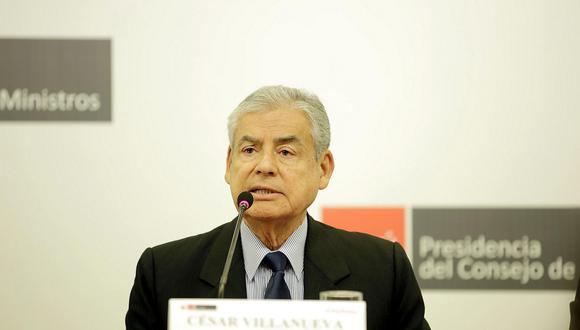 César Villanueva evitó responder a los cuestionamientos que le hizo Araoz, quien consideró que el primer ministro desvalorizó el rol de su agrupación. (Foto: PCM)