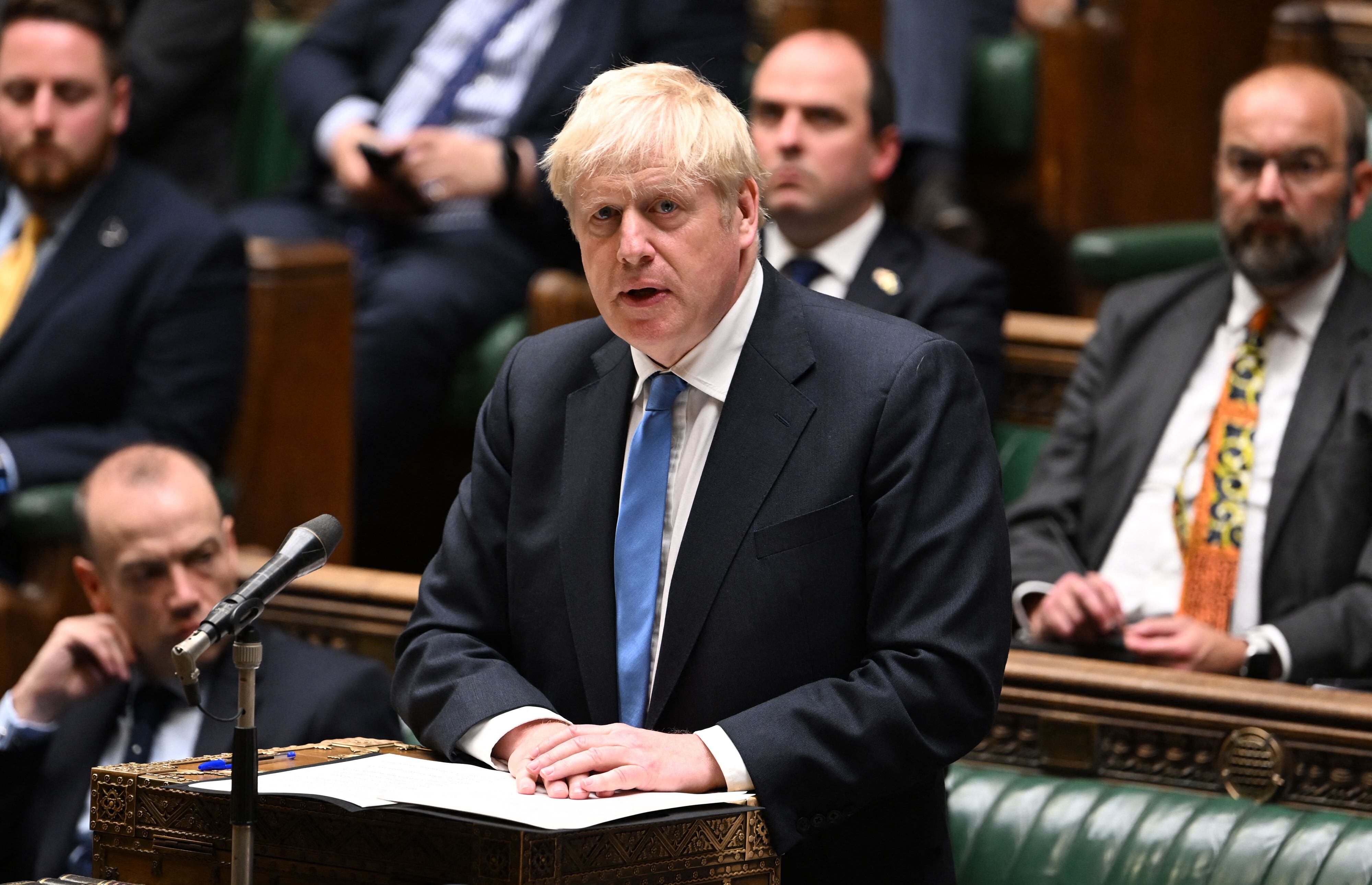 Johnson had to resign after several scandals.  (Photo: AFP)