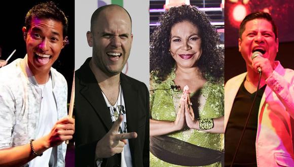 Grammy Latino 2019. Peruanos nominados. Tony Succar, Gian Marco, Eva Ayllón y Septeto Acarey. (Foto: Difusión)