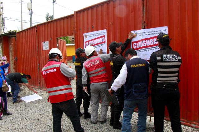 Recinto operaba sin las medidas de seguridad que se requieren para albergar a los pasajeros. (Foto: Municipalidad Provincial de Huaraz)