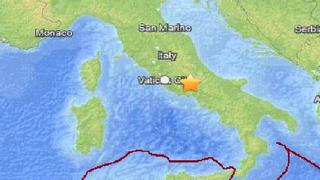 Sismo de 4,8 grados en escala de Richter sacudió el centro de Italia