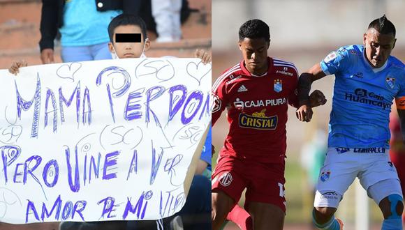 Un niño dejó una bonita postal durante el ADT vs. Sporting Cristal. Foto: @LigaFutProf/@iteaperu.