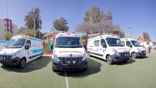 Arequipa: Gobierno regional entrega cinco ambulancias para el traslado de pacientes a hospitales COVID-19