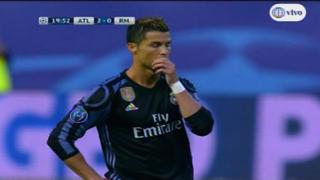 Cristiano Ronaldo reaccionó así tras 2-0 del Atlético de Madrid