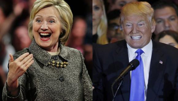 ¿Qué tan cerca están Clinton y Trump de los comicios generales?