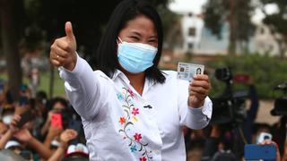 Así fue la votación de Keiko Fujimori en un colegio de Santiago de Surco | FOTOS