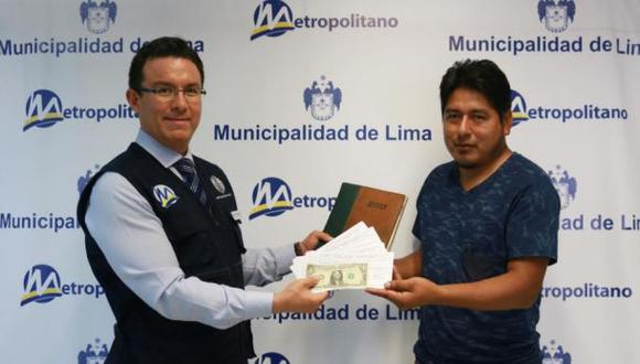 Metropolitano: usuario recuperó letras de cambio de US$65 mil