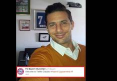 Bayern Múnich dio la bienvenida al Twitter @pizarrinha de Claudio Pizarro