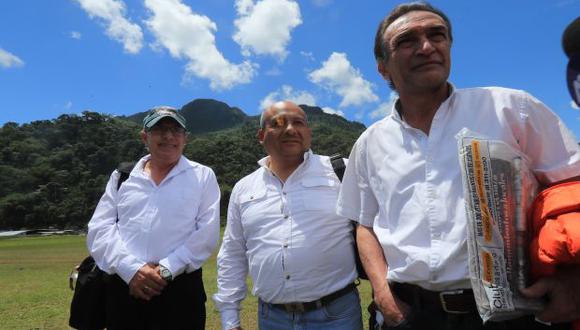 Junto a Héctor Becerril también llegaron a Huánuco Edwin Donayre, Moisés Guía Pianto y Zacarías Lapa. (Foto: Dante Piaggio / El Comercio)