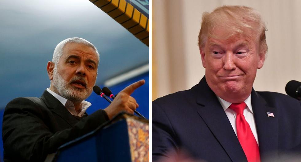 El plan de paz del presidente Donald Trump para Medio Oriente “está condenado al fracaso”, dijo el domingo en un comunicado el líder de Hamas, Ismail Haniyeh. (AFP)