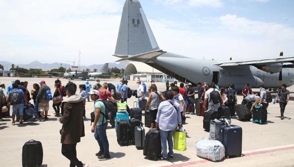 Los traslados aéreos se realizaron del 18 de abril al 5 de mayo. (Foto MTC)