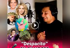 Facebook: hombre canta 'Despacito' con voces de 34 personajes famosos