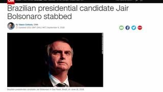 Así informa la prensa mundial sobre el ataque a Jair Bolsonaro | FOTOS