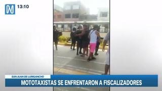 San Juan de Lurigancho: reportan enfrentamientos entre mototaxistas y fiscalizadores