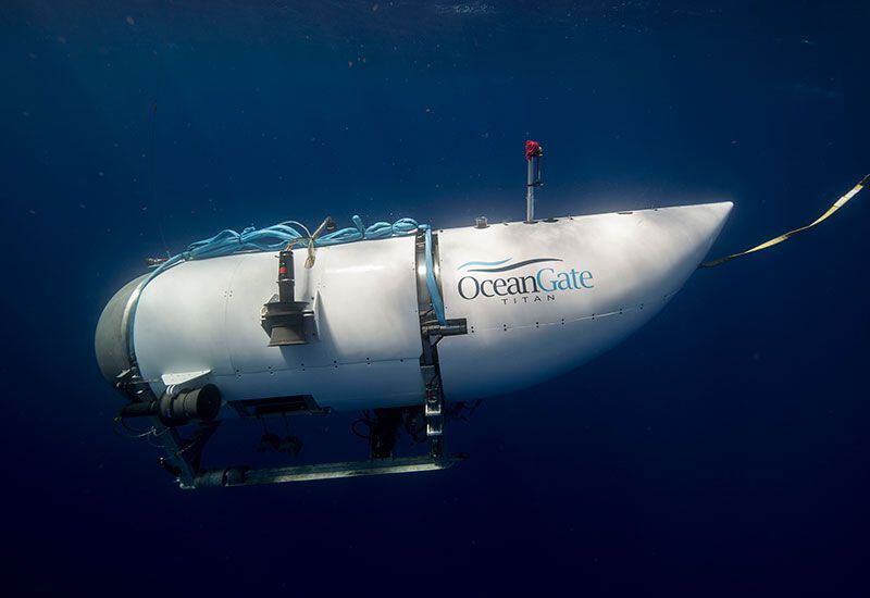 The Titan submersible could navigate to a depth of 4,000 meters.  (Ocean Gate).