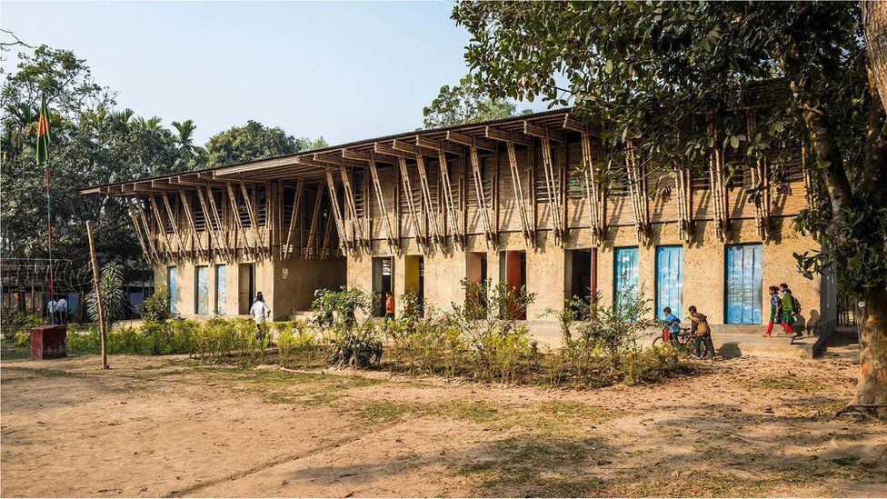 Austrian architect Anna Heringer built the METI craft school in Bangladesh entirely from local materials, including clay, straw and bamboo.