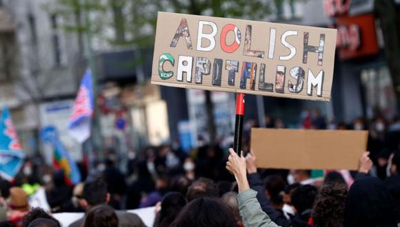 Marcha contra el sistema económico en el mundo. (Getty Images)