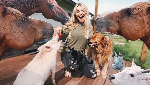 Stephanie Moratto comparte en sus redes sociales fotos y videos cortos relacionados a los numerosos animales que cuida en su granja, además de resúmenes de sus extenuantes jornadas cuidándolos. (Foto: stephaniemoratto en Instagram)
