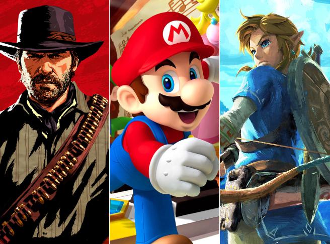 Super Mario Galaxy 2, The Legend of Zelda: Breath of the Wild y Red Dead Redemption 2 encabezan la lista de Metacritic. (Foto: Nintendo/Rockstar Games)