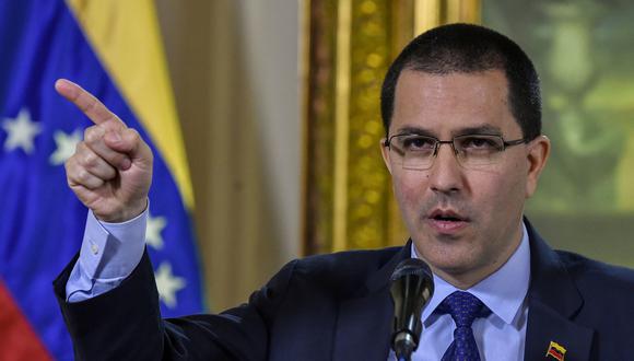 Canciller de Venezuela Jorge Arreaza; "No queremos guerra, pero Colombia debe tomar decisiones correctas". Foto: Archivo de AFP
