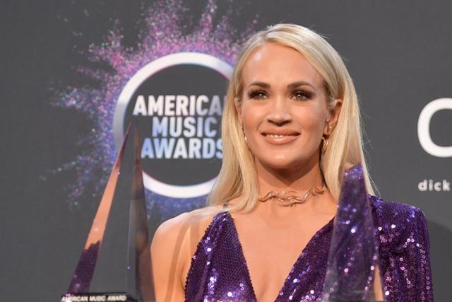 AMAs 2019. Carrie Underwood, ganadora de los premios a Mejor artista country y Mejor álbum Country. Foto: AFP.