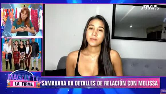 Samahara Lobatón recordó la difícil etapa que vivió tras la separación de Jefferson Farfán y Melissa Klug. (Foto: Captura de video)