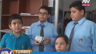 Escolares devuelven billetera extraviada con casi 2 mil soles