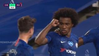 Chelsea vs. Manchester City: Willian canjeó penal por gol tras mano desesperada de Fernandinho | VIDEO